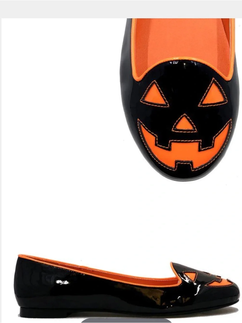 Strangecvlt Jackolantern Pumpkin Patent Lydia Flats 11 Halloween